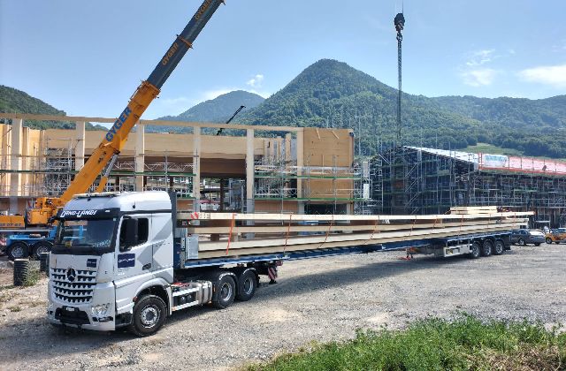 Transport charpente_Valais